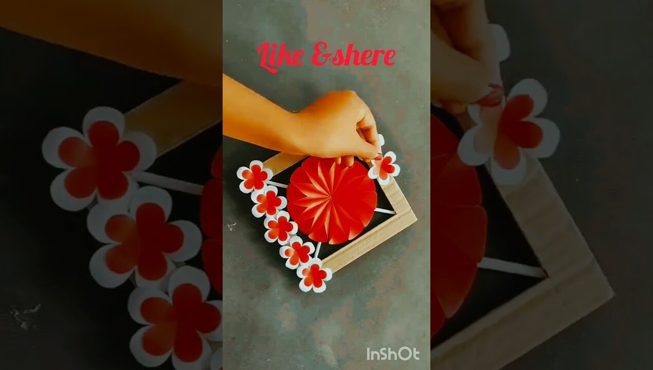 #wallhanging craft ideas paper  ideas unique craft ideas💡by gunnusingh🙏🙏 plze subscribe my channel