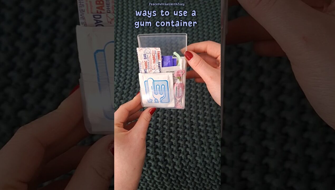 Ways to use a gum container #diyideas #diy #easydiy #crafts