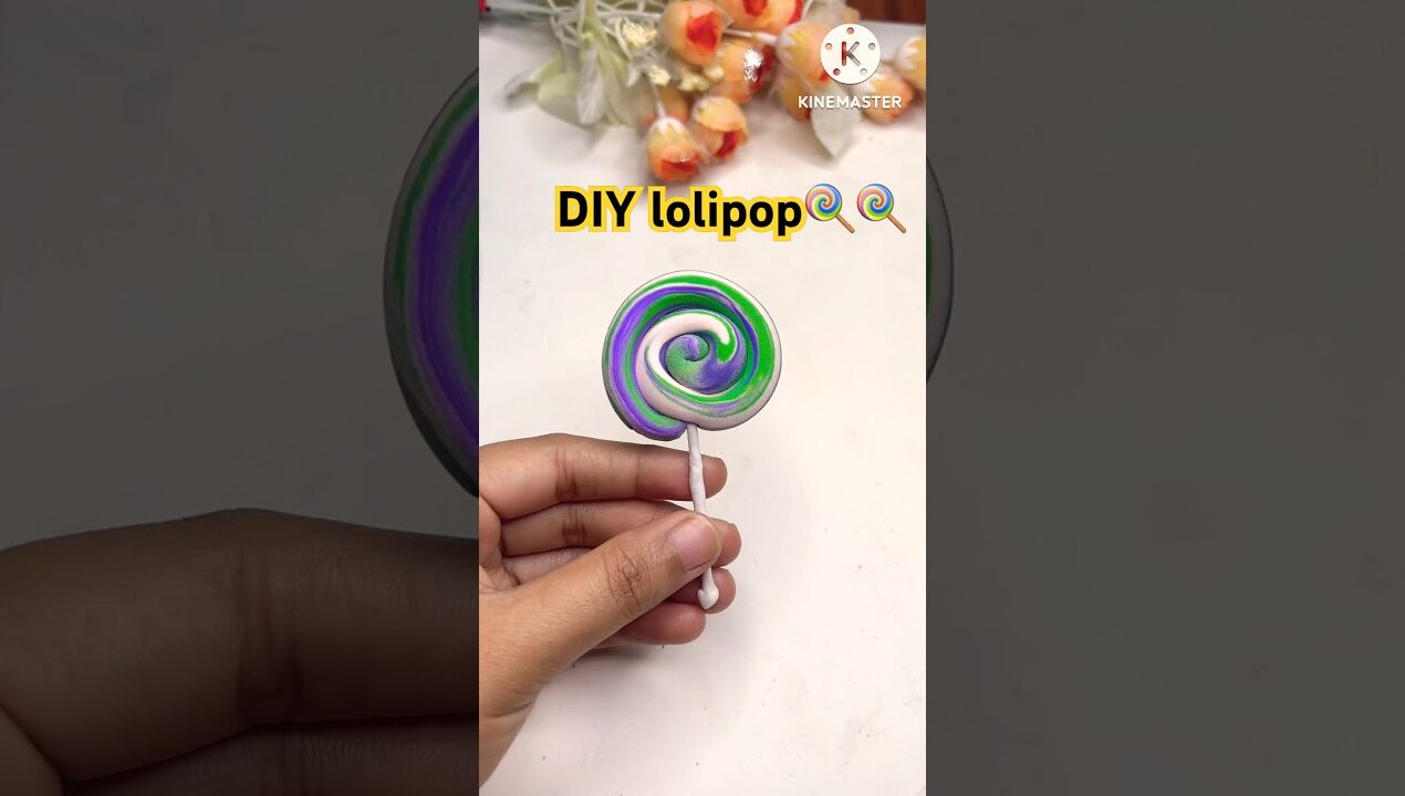 DIY idea 💡 super cute clay diye lollipop banano 🍭🍭#music #diyideas #diy #trending #toys #funny