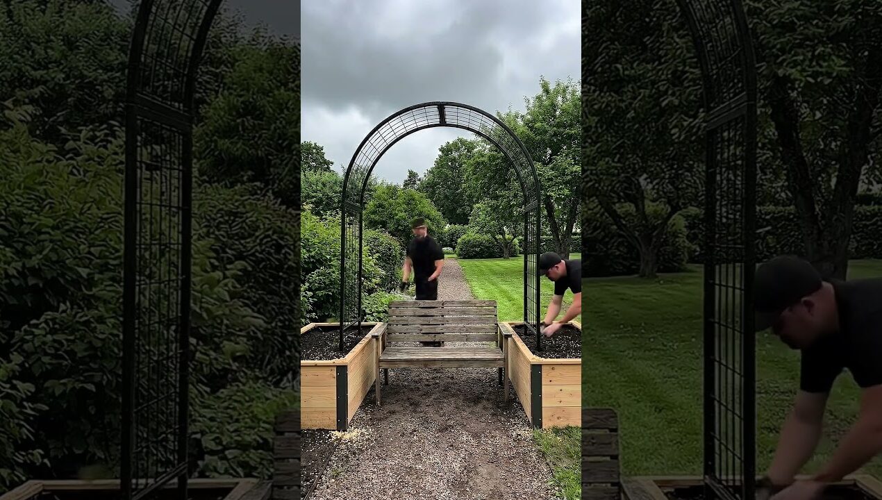 DIY Grape Arbor Bench: Transform Your Backyard in One Weekend! 🍇