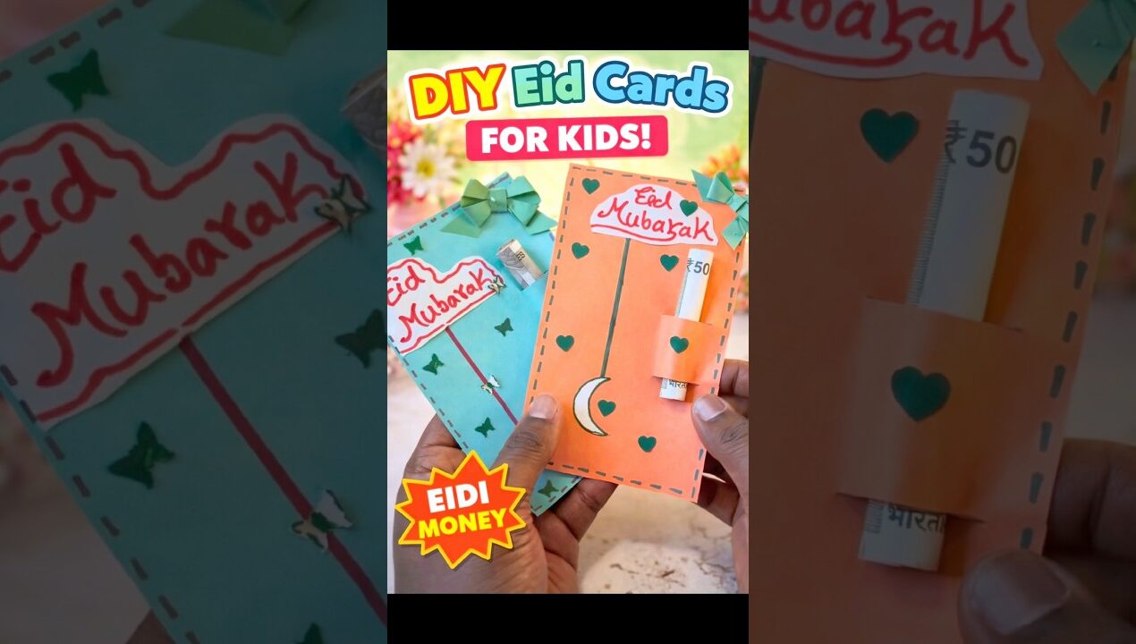 DIY Eidi Card for Kids ✂️ Easy Eid Craft