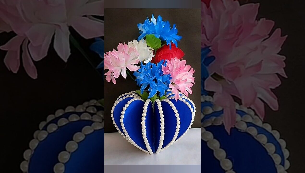 DIY Flower Vase Making Idea #craft #diy #diyideas #craftyhome