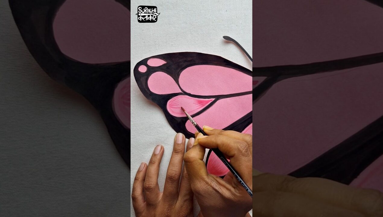 Butterfly Wall Decor from Chart Paper 😱 #surabhikalakar #art