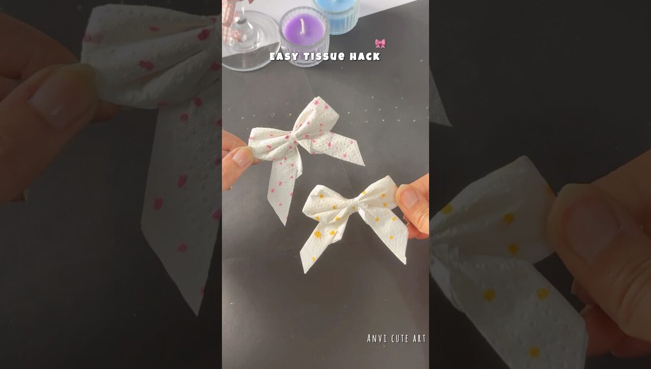 DIY Easy 5sec Tissue hack ✨#shorts #craft #papercraft #diycrafts #diyideas