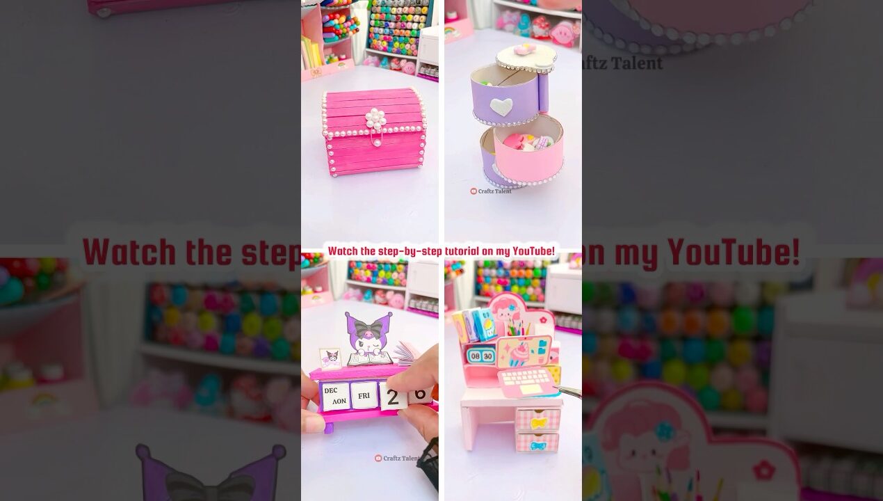 4 paper crafts #shorts #gift #kawaii #art #youtubeshorts #viral #trending #handmade #papercraft #fyp