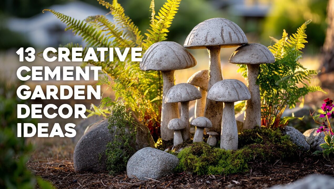 🛠️ Creative DIY Cement Garden Decor Ideas for a Beautiful Outdoor Space