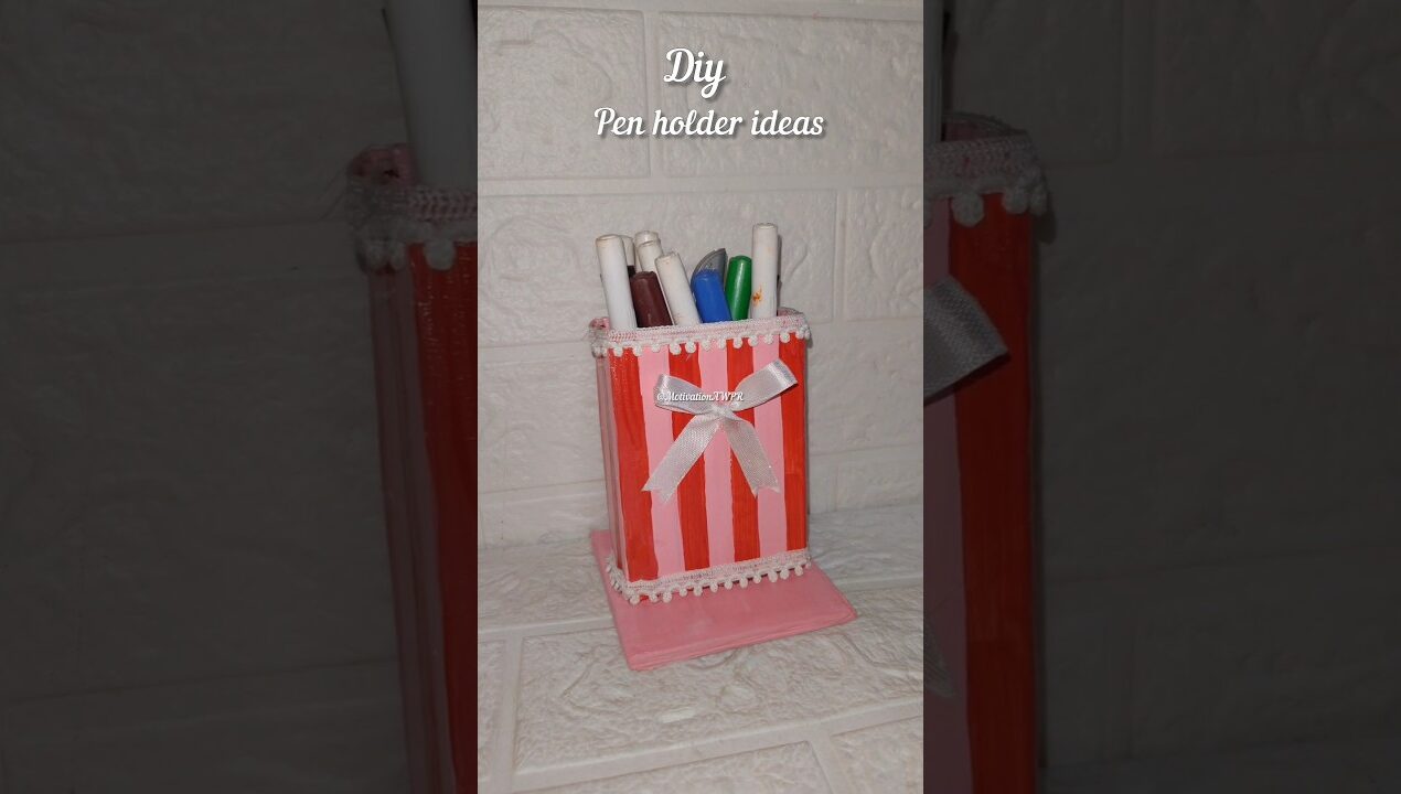 Diy pen holder ideas #diy #crafts #art #shorts #viral #viralvideo #trending #ytshorts #youtubeshorts