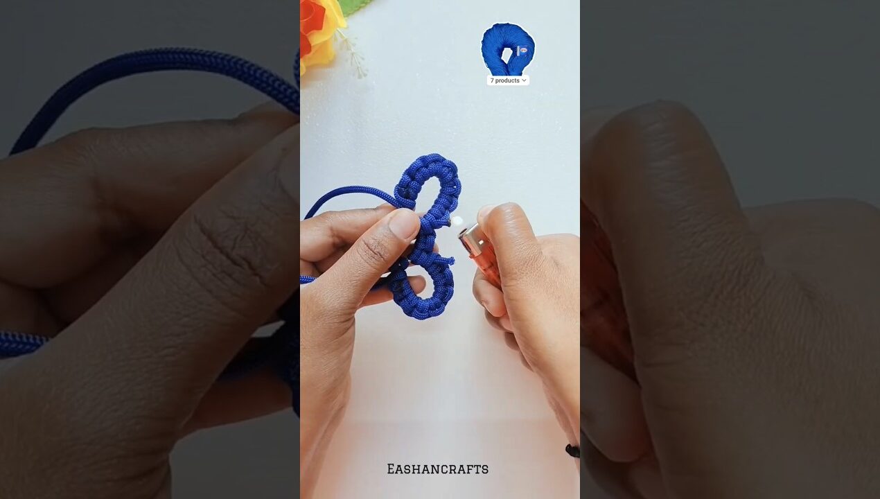 Diy Cutest Character Keychain 😍 Macrame Keychain Ideas #diy #macrame #钥匙扣制作 #shorts #youtubeshorts