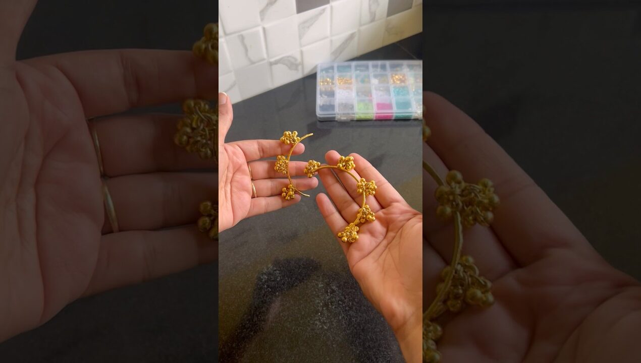 Old bangles to Kashmiri earrings 🌼 #diy #minivlog #craft #earrings #shortsvideo #shorts