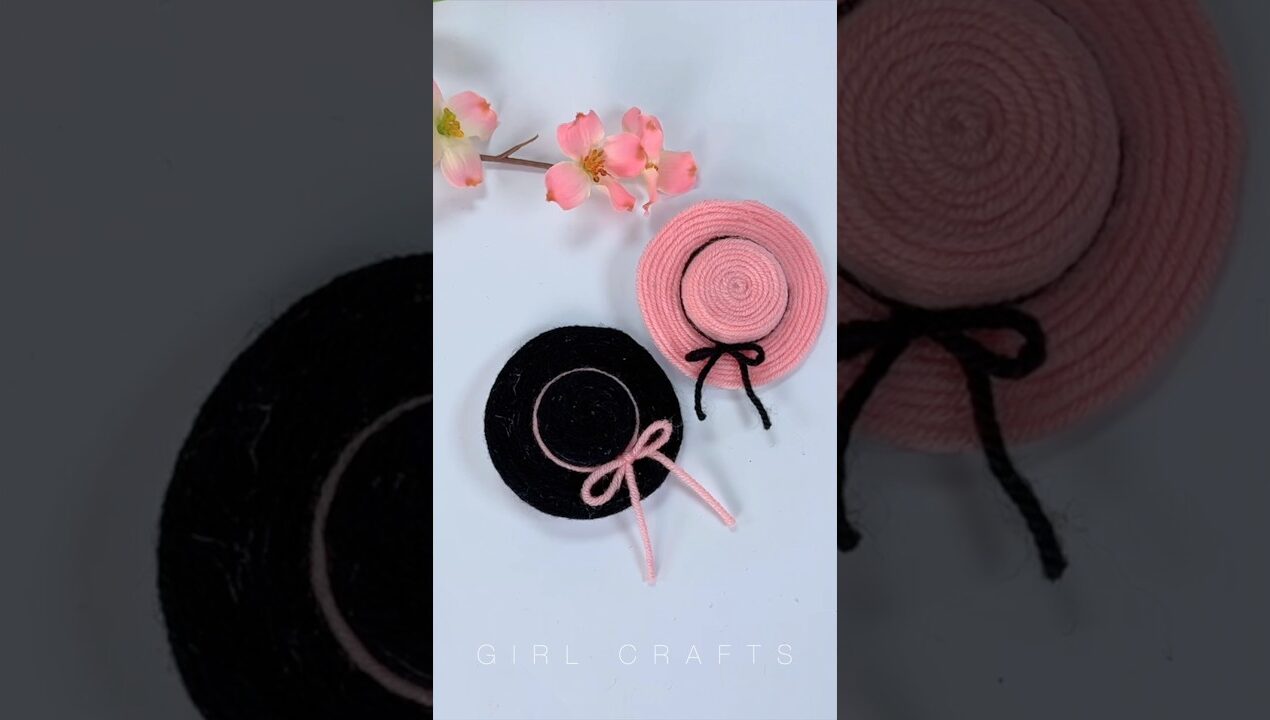 Cute Hair clips idea 👒🎀 #crafts #diy