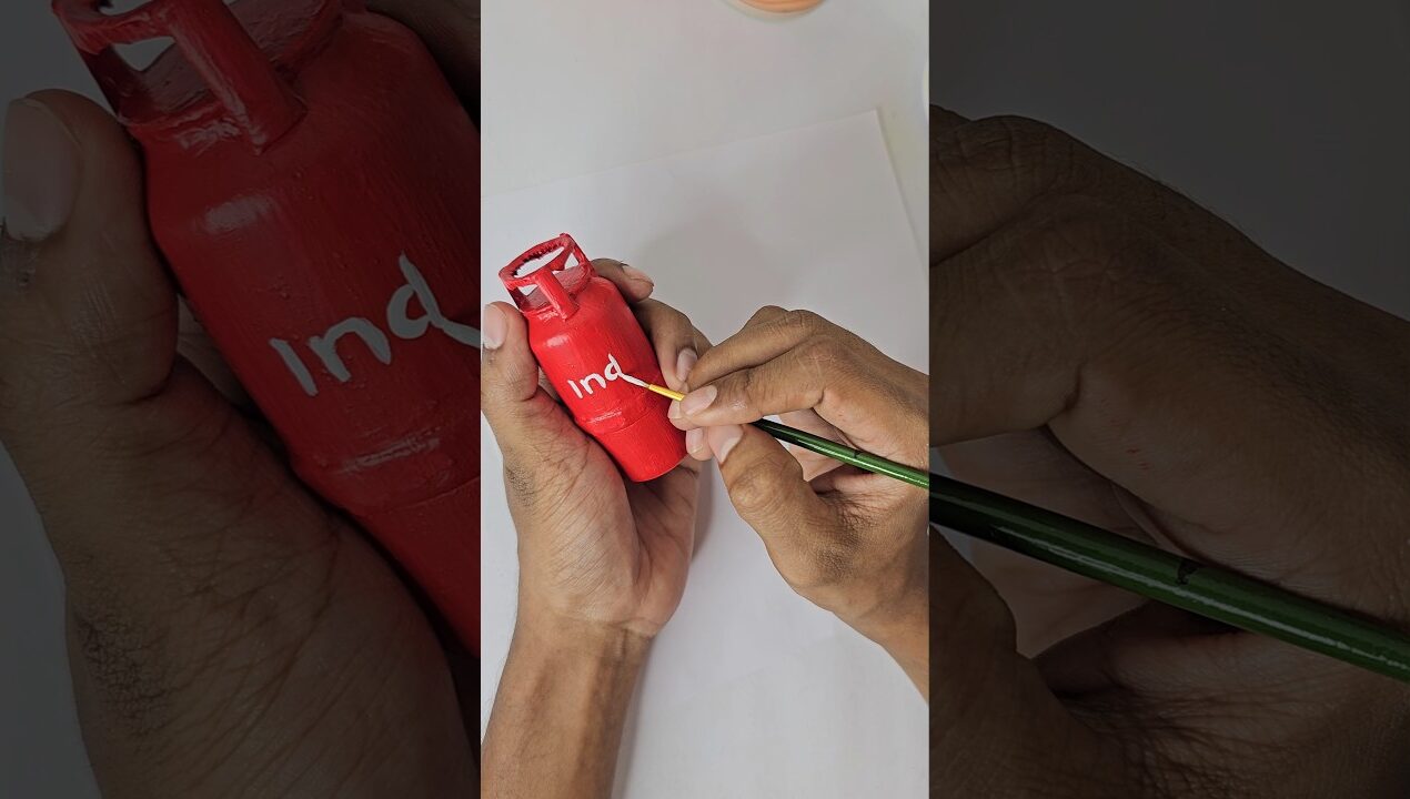 Medicine bottle കൊണ്ട്‌ Lpg cylinder😱✌️#diy #shorts