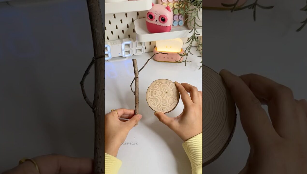 Dreamy DIY Lamp ✨☁️Easy Aesthetic Room Decor Idea | Easy Handmade Lighting Decor