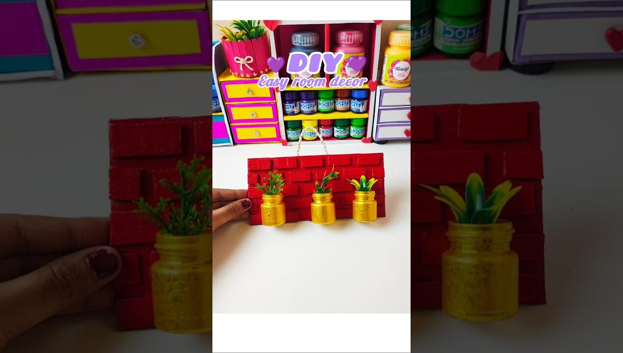 DIY cardboard easy room decor amazing craft idea