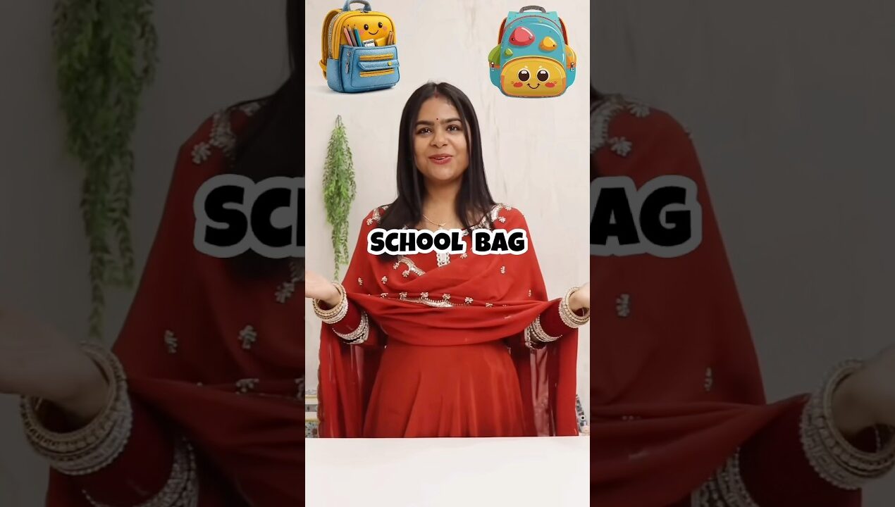 Cute school bag | paper bag #shortsfeed #diy #craft #shortvideo #shorts #papercraft #schoolbag #bag