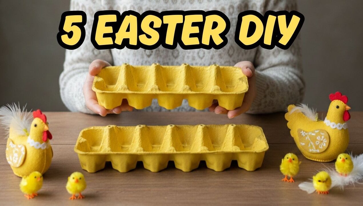 I Made Amazing Easter Crafts from Egg Cartons 🐔 5 Easy Recycling DIY Ideas for Whole Family