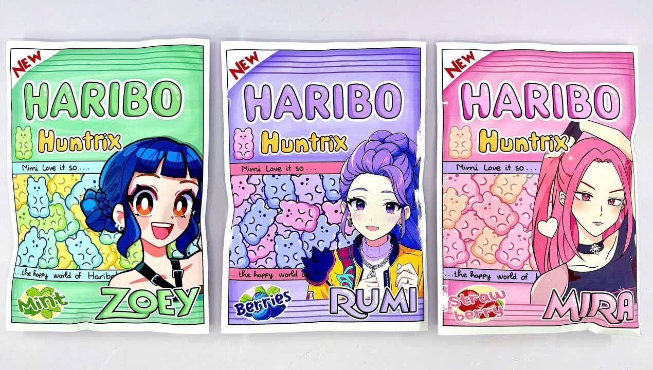 (✨Paper DIY✨) HARIBO x KPOP DEMON HUNTERS Gummy Bear Blind Bag 1000$ | ASMR #Unboxing