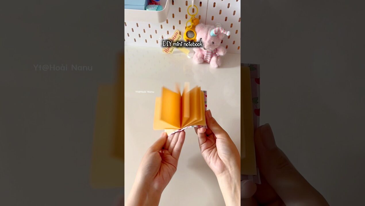 DIY mini notebook #diy #craft #shorts #youtubeshorts
