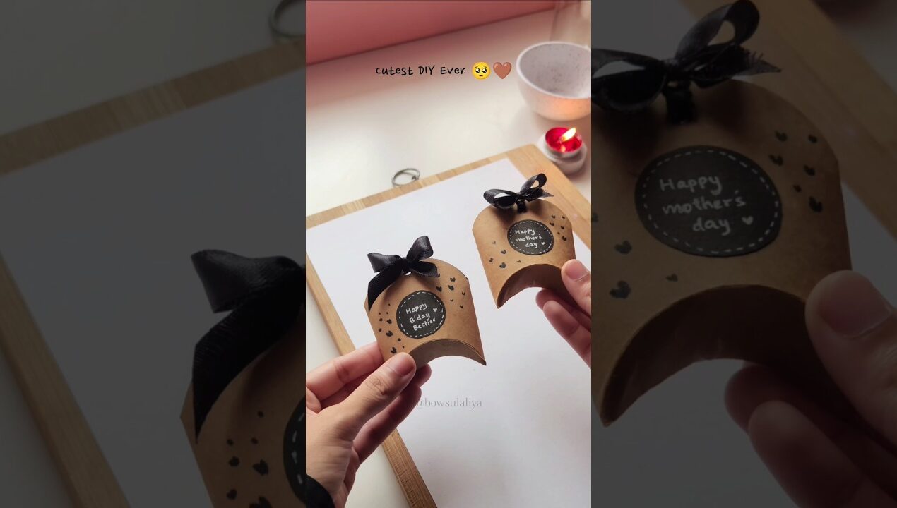 Tiniest Cute Gift box ever 🥺🫶🏻🤎
