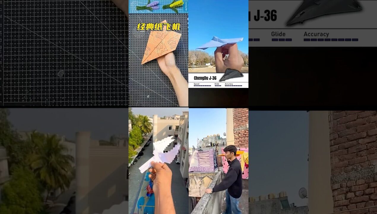 4cool flying paper airplane,paper helicopter spinners #diy #craft