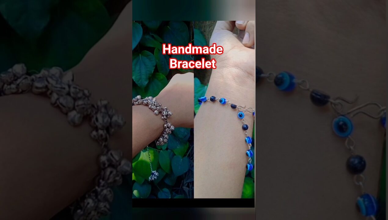 പെട്ടന്നുണ്ടാക്കാം simple bracelets @home #trending# #diy#viral#jewellerydesign @sabnasarts2781