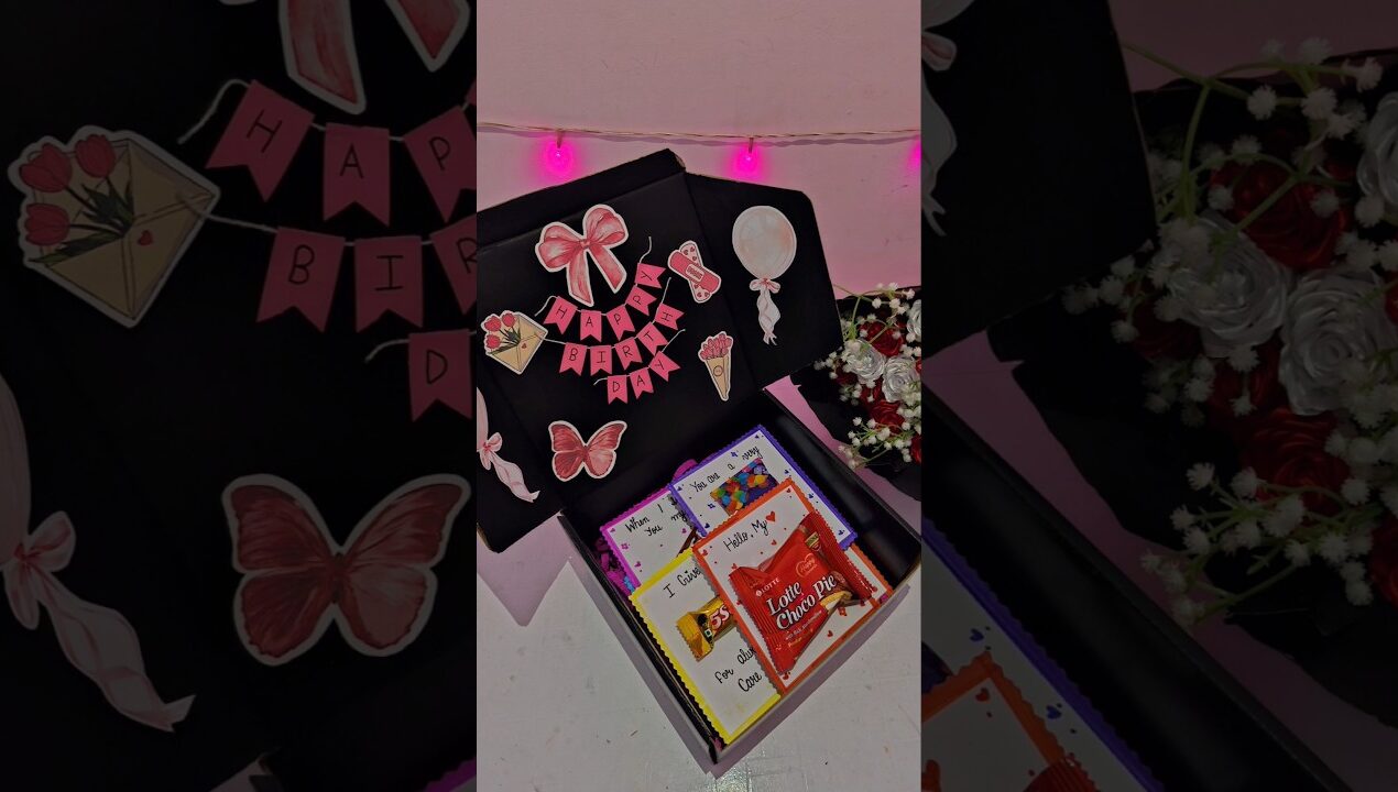 DIY gift hamper box🎀✨️#shorts #ytshorts #trendingnow #giftideas #birthday
