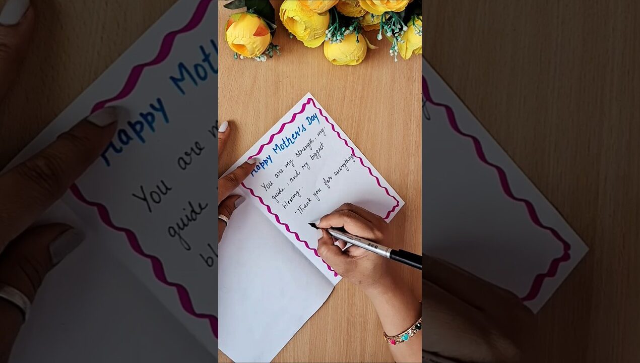 Mothers day card #shorts #charmiartandcraftfun #youtubeshorts #art #craft #mothersday #cards #diy