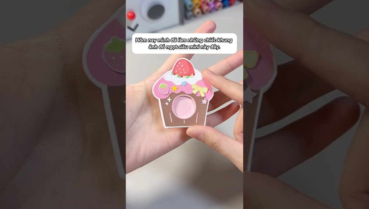 Cách làm “khung ảnh mini” bằng giấy siêu dễ thương #diy #desksetup #handmade #washitape #trending