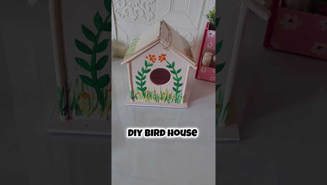 Diy Bird House # craft #homedecor #diy #handmade #shorts #trending