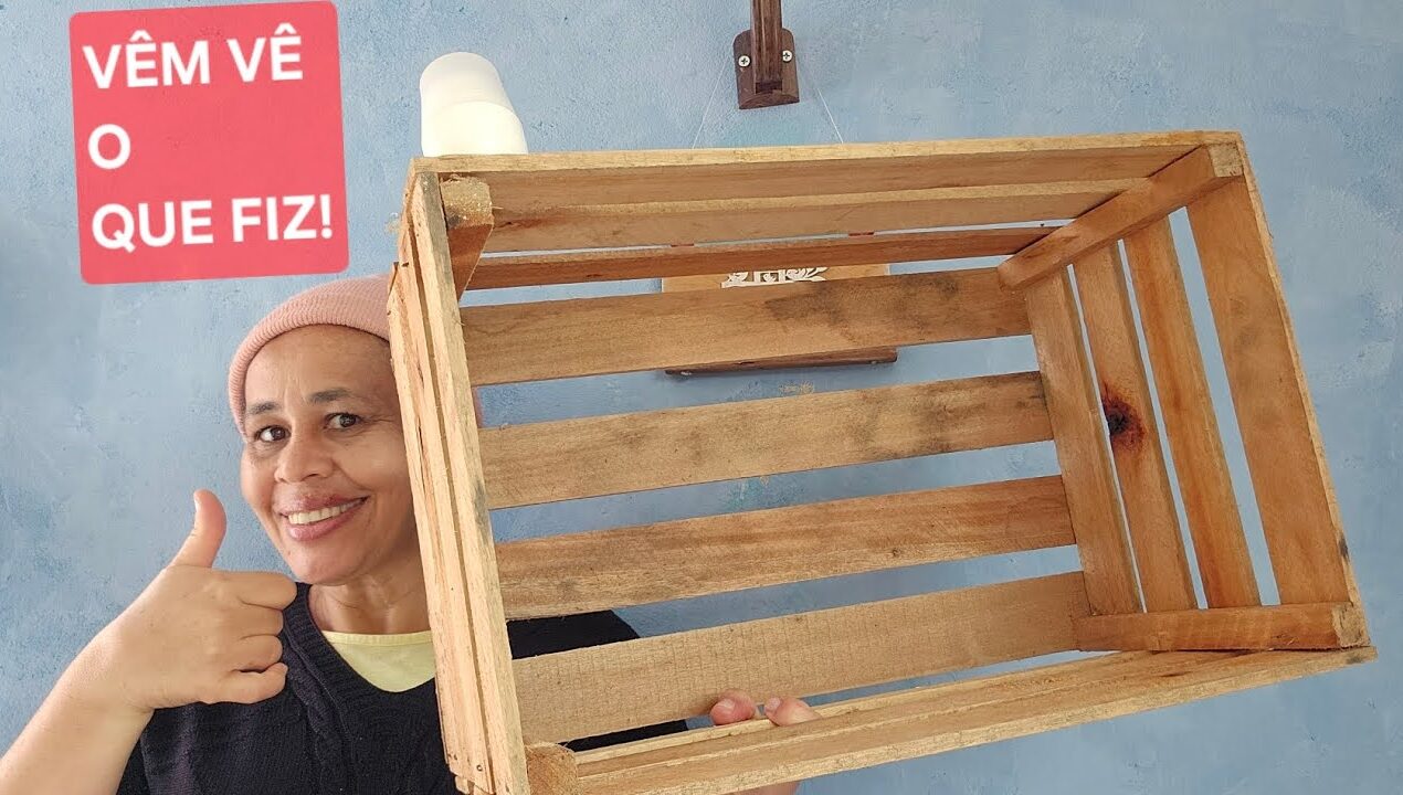 Faça Você Mesmo Idéias CAIXOTES de MADEIRA Úteis  Decorar sua Casa