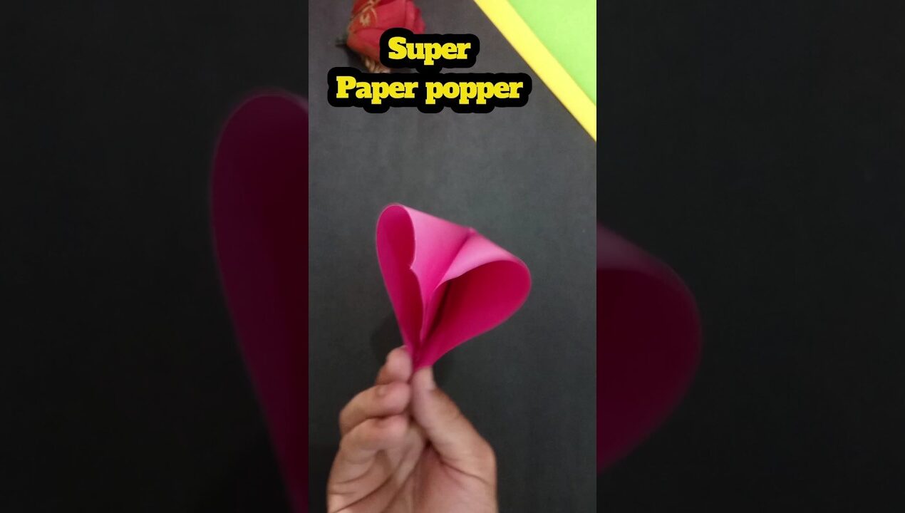 Unbelievable Paper Popper 😱 That Sounds Like a Gunshot! 🔥 Easy DIY Tutorial #shorts #papercraft