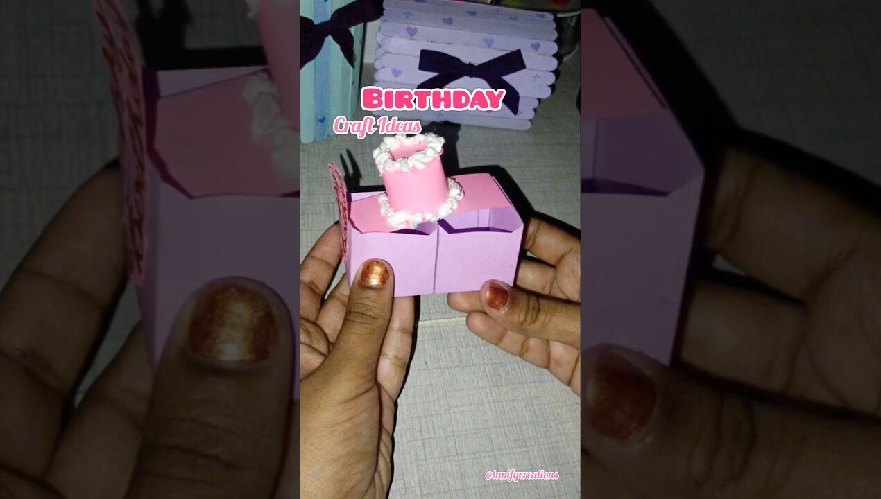 Birthday Craft🎂Ideas|Amazing Paper Craft|#diy #paperbox #cute #artandcraft #shortsfeed #viral #yt