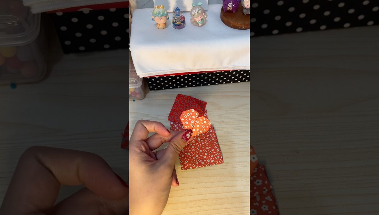 Tutorial Love Shape Origami ❤️ #tutorial #origami #craft #paper #ideas
