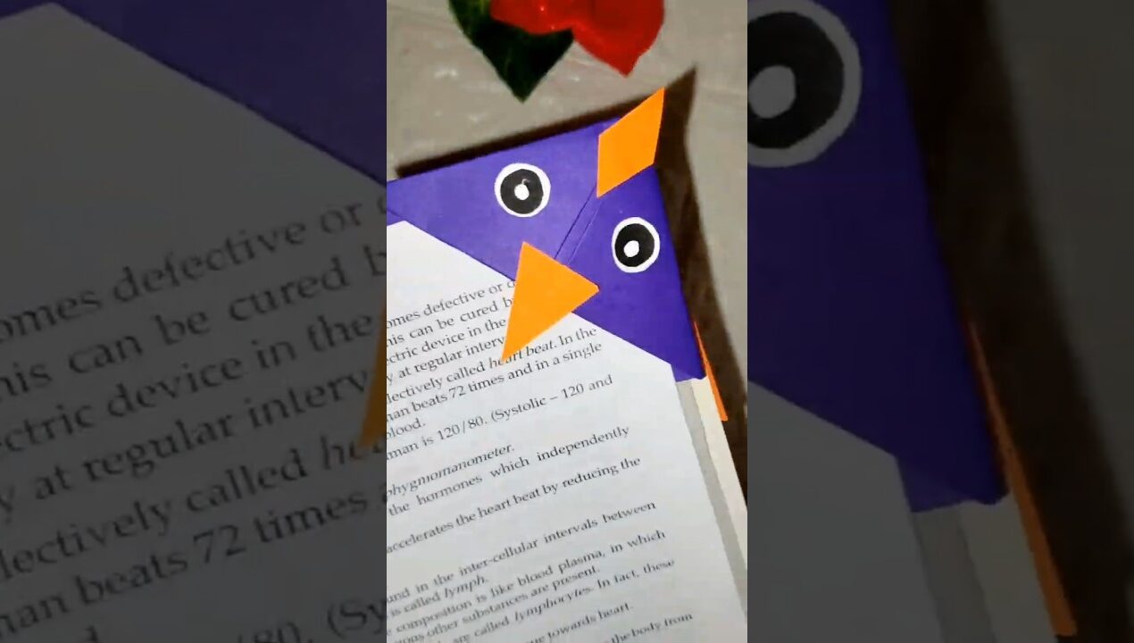 DIY paper bookmark craft #youtubeshorts #shorts #diy #handmade #craft #trending #ytshorts
