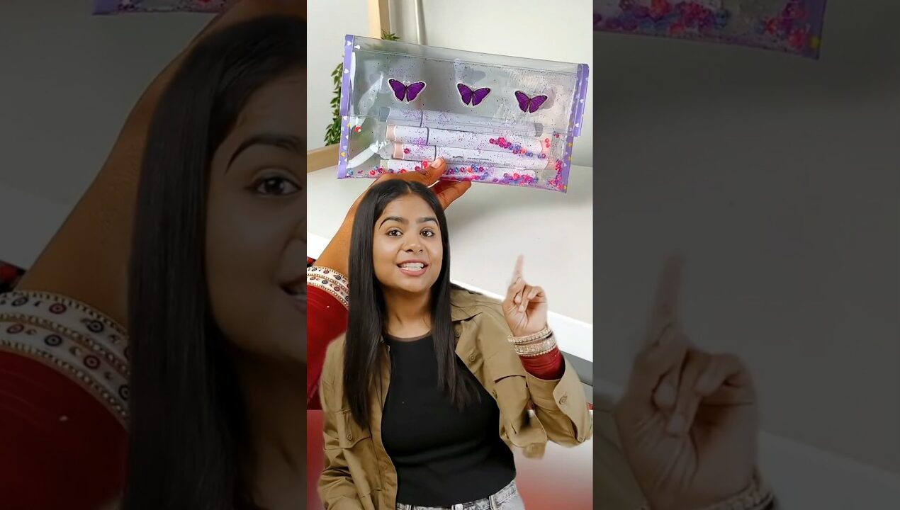 Waste Material se banaya Pouch #diy #stationery #pouch #craft #shorts