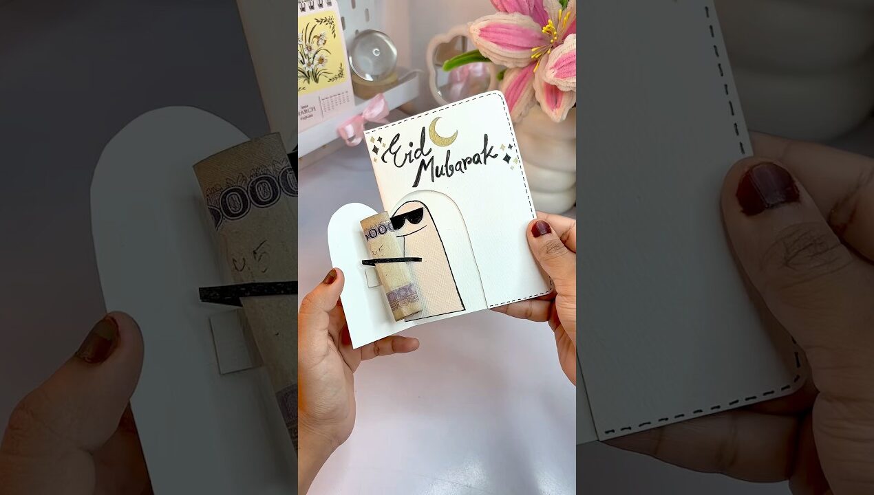 DIY Eid Card 🤩🌙⭐️ #shorts #diy #tasnimsartistry