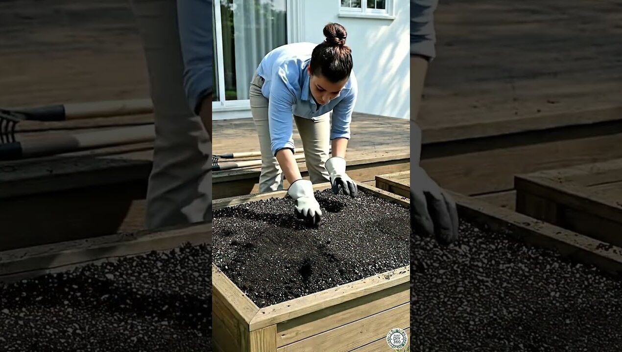 Strawberries & Cherry Tomatoes Growing in Garden Boxes #diy #gardening #strawberry #cherrytomatoes