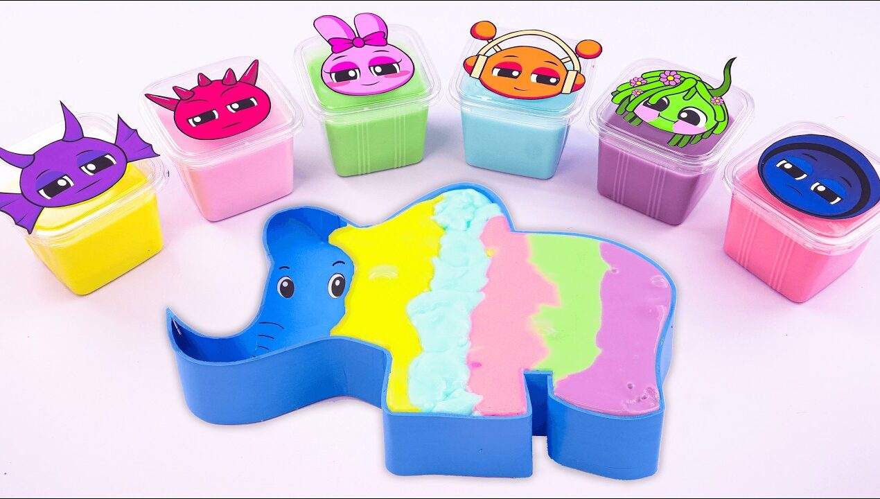 Paper DIY💖 Unboxing INCREDIBOX Blind Box, How to make Rainbow Elephant Bathtub ASMR