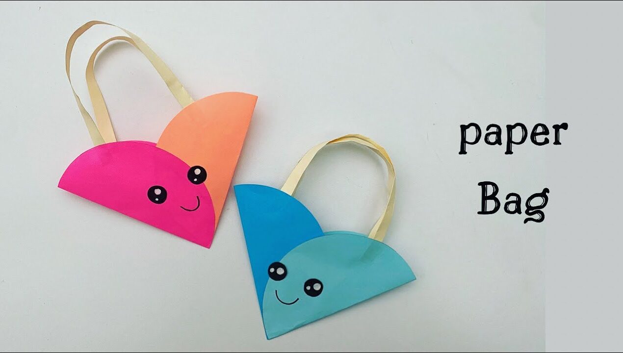 How To Make Easy Mini Paper Bag / Paper Craft / paper Bag making / 1 minute video / shorts