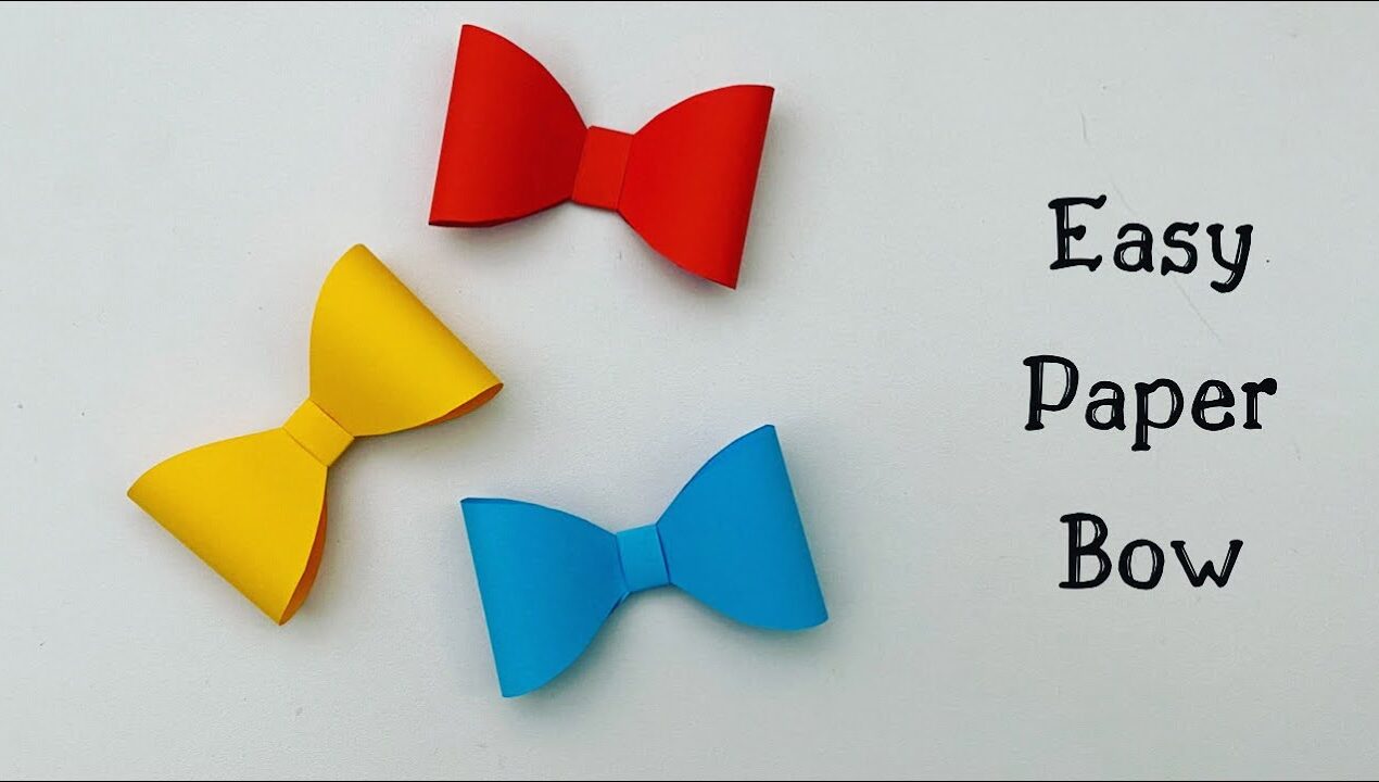 DIY Paper Bow / How To Make Bow for Gift Box / Paper Craft Ideas / #shorts (1-minute video)