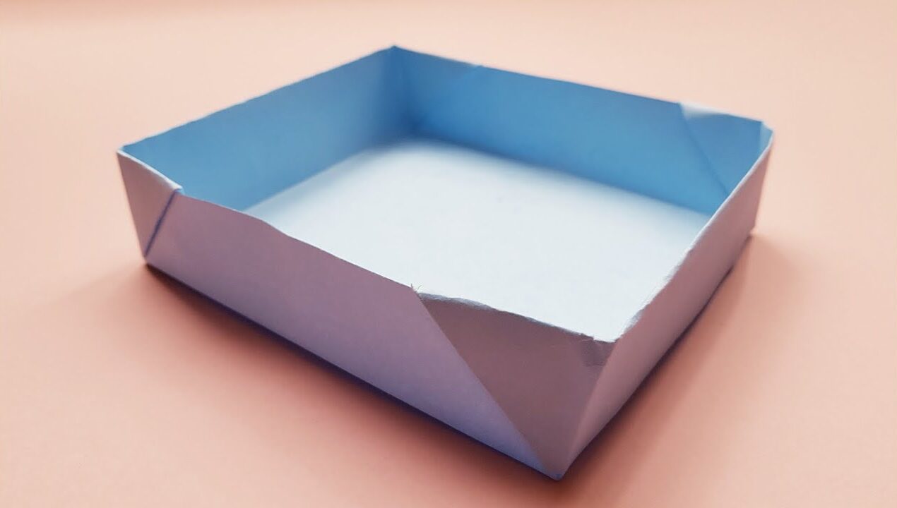 Easy paper box – no glue, tape or staples | A4 paper | #shorts BrightAndEasy