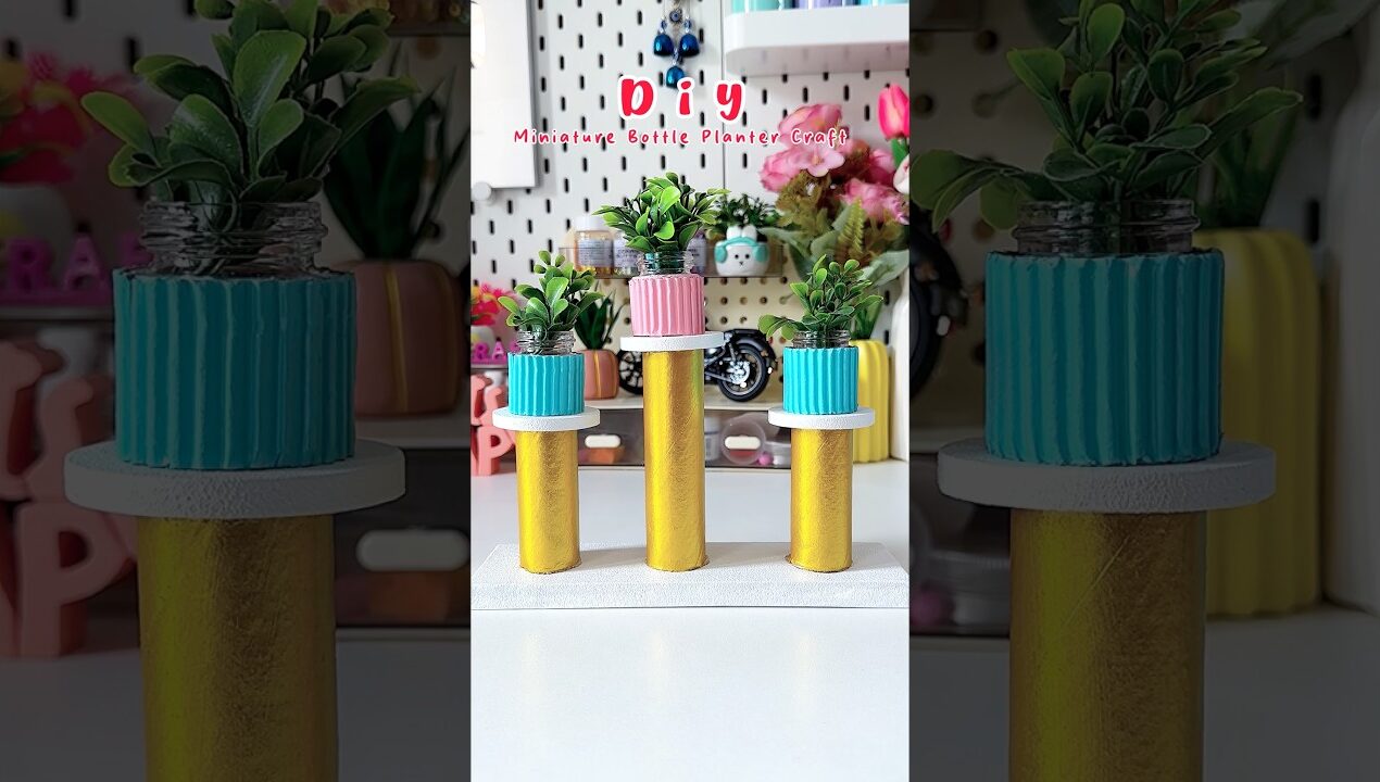 Diy Asthetic Room Decor Mini Planter Craft#shorts #viralshort #diy #handmade #crafting #trending