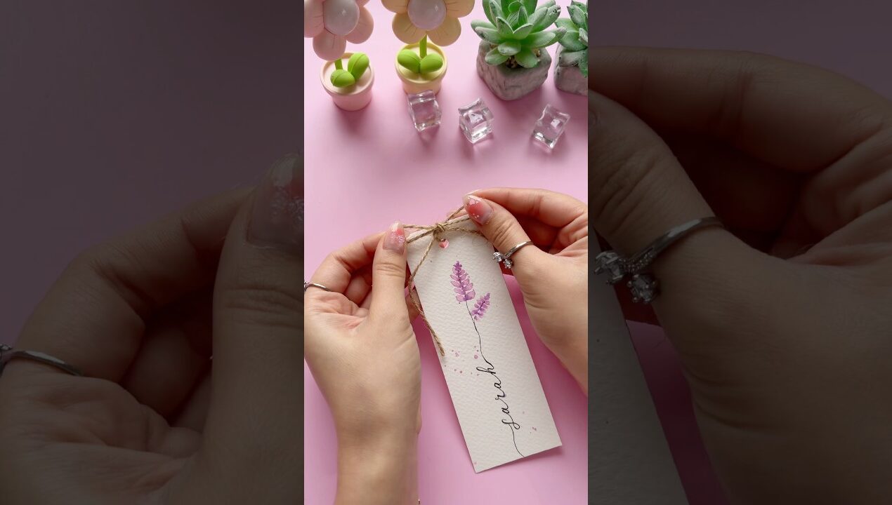 DIY Cute Personal Bookmark Idea🔖