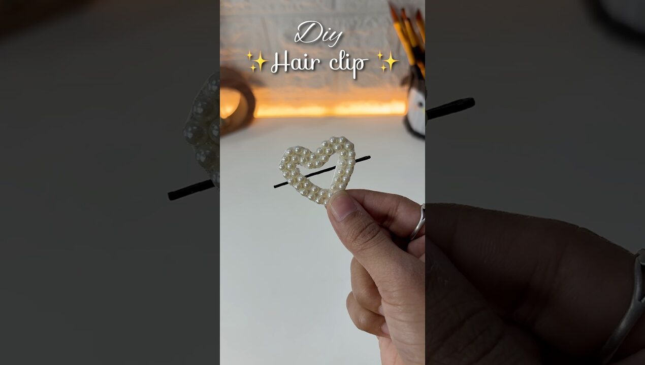 Diy easy hairclip #shorts #diy #craft #handmade #ytshorts
