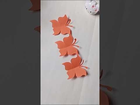 Beautiful paper cutting ideas🤩🦋 #song #diy #craft #paper #idea#butterfly #easytutorial #youtubeshort
