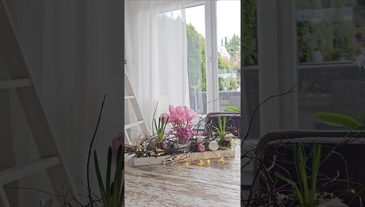 2 Oster-Tabletts 🐰🌸 Osterdeko Ideen 🌼