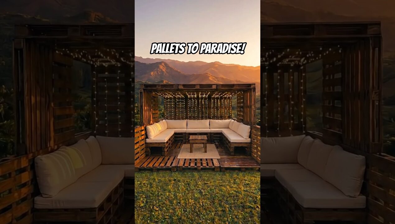 From Trash Pallets to a Luxury Chill Spot! #construction #build