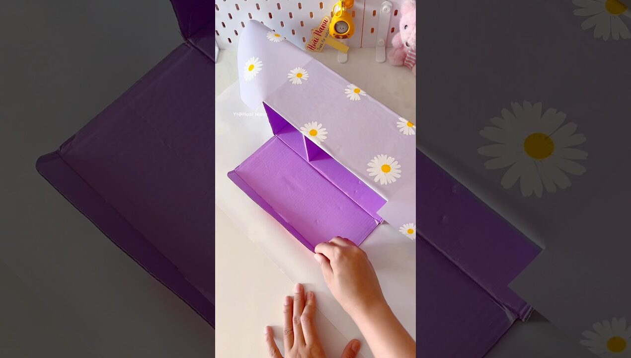 [DIY] Tủ mini từ hộp giấy #diy #shorts #youtubeshorts #craft #hoainanu