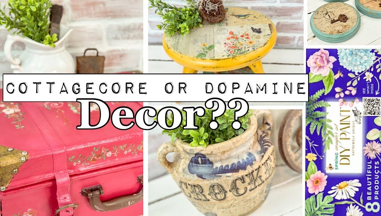 Thrift Flip Ideas with DIY Paint | Cottagecore vs Dopamine Decor