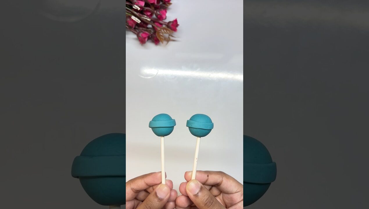 Easy clay craft ideas for kids | clay lollipop candy craft #viral #trending #shorts #ytshorts