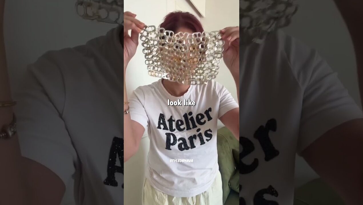 Don’t Throw Away Can Tabs! ♻️ DIY Recycled Tab Bag Tutorial